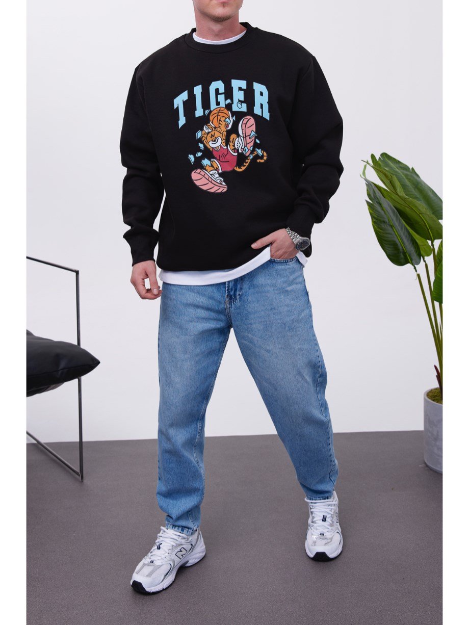 Nomarc Tiger Siyah Sweatshirt