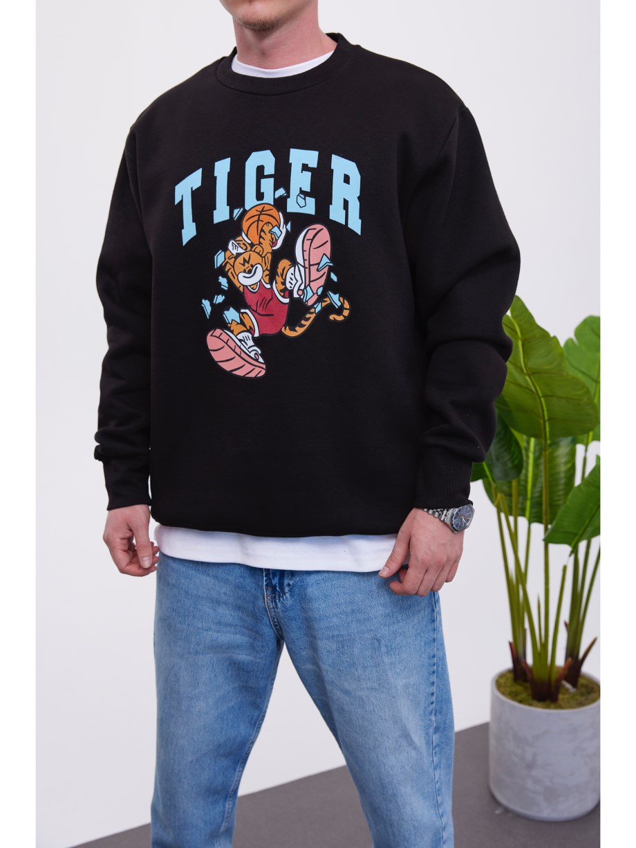 Nomarc Tiger Siyah Sweatshirt