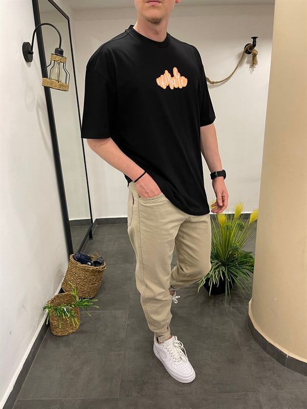 Nomarc Yazılı Siyah Tshirt