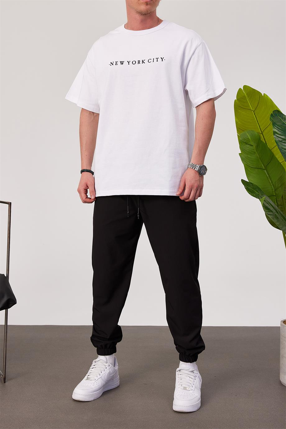 NYC Flame Beyaz Tshirt