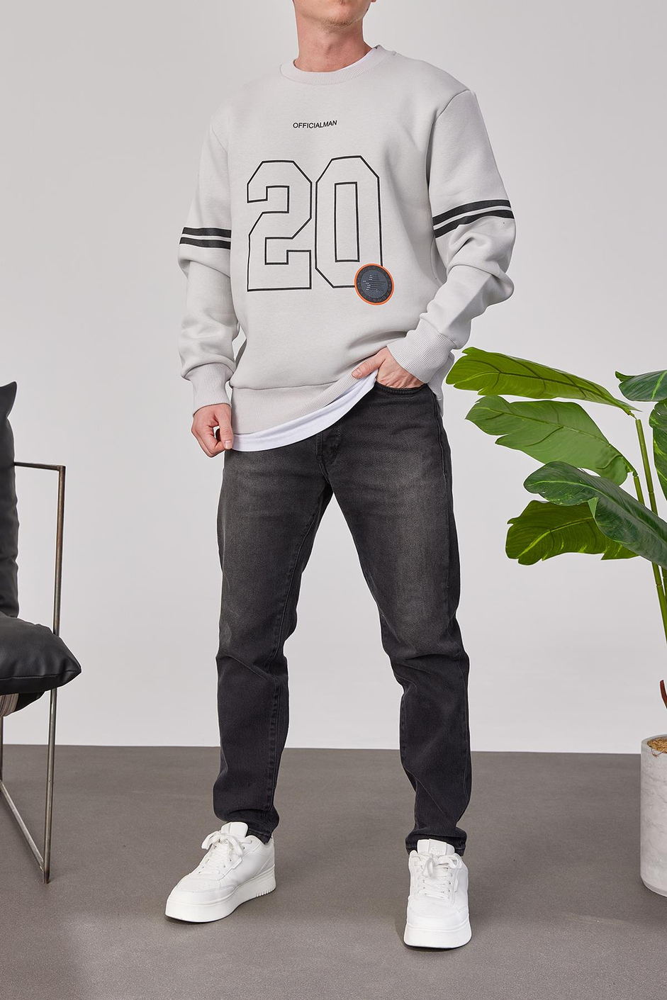 Officialman Gri Sweatshirt