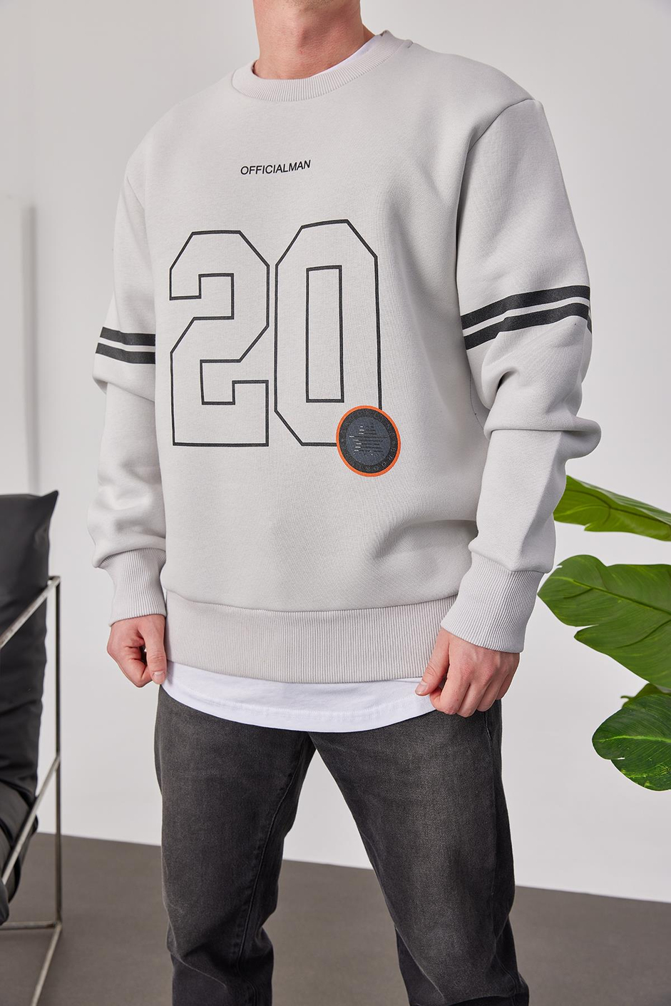Officialman Gri Sweatshirt