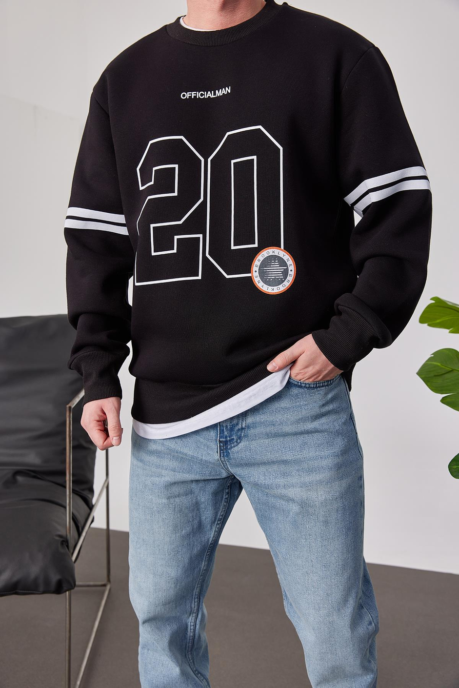 Officialman Siyah Sweatshirt