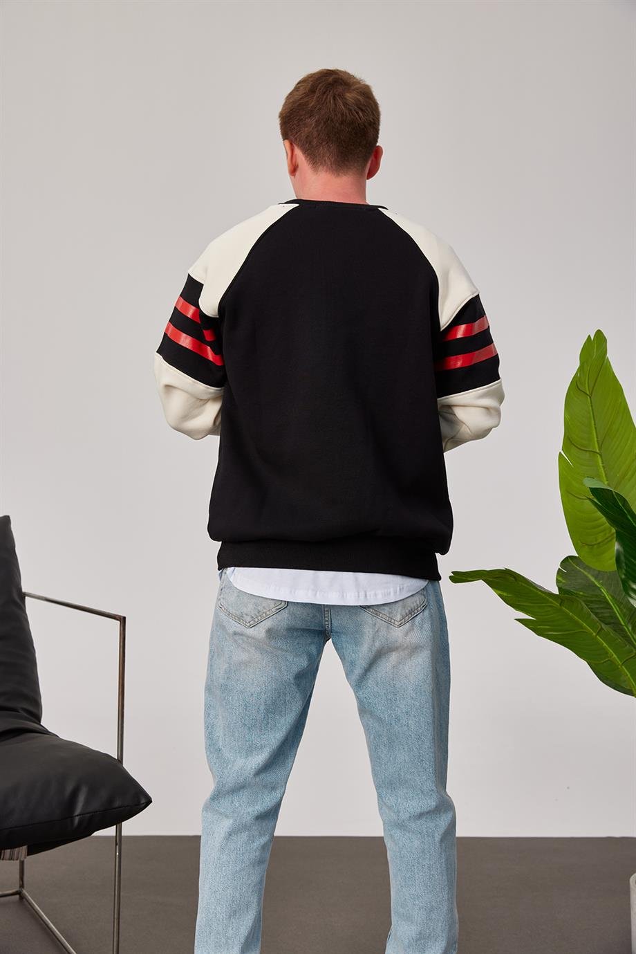 OG Baskılı Siyah Sweatshirt