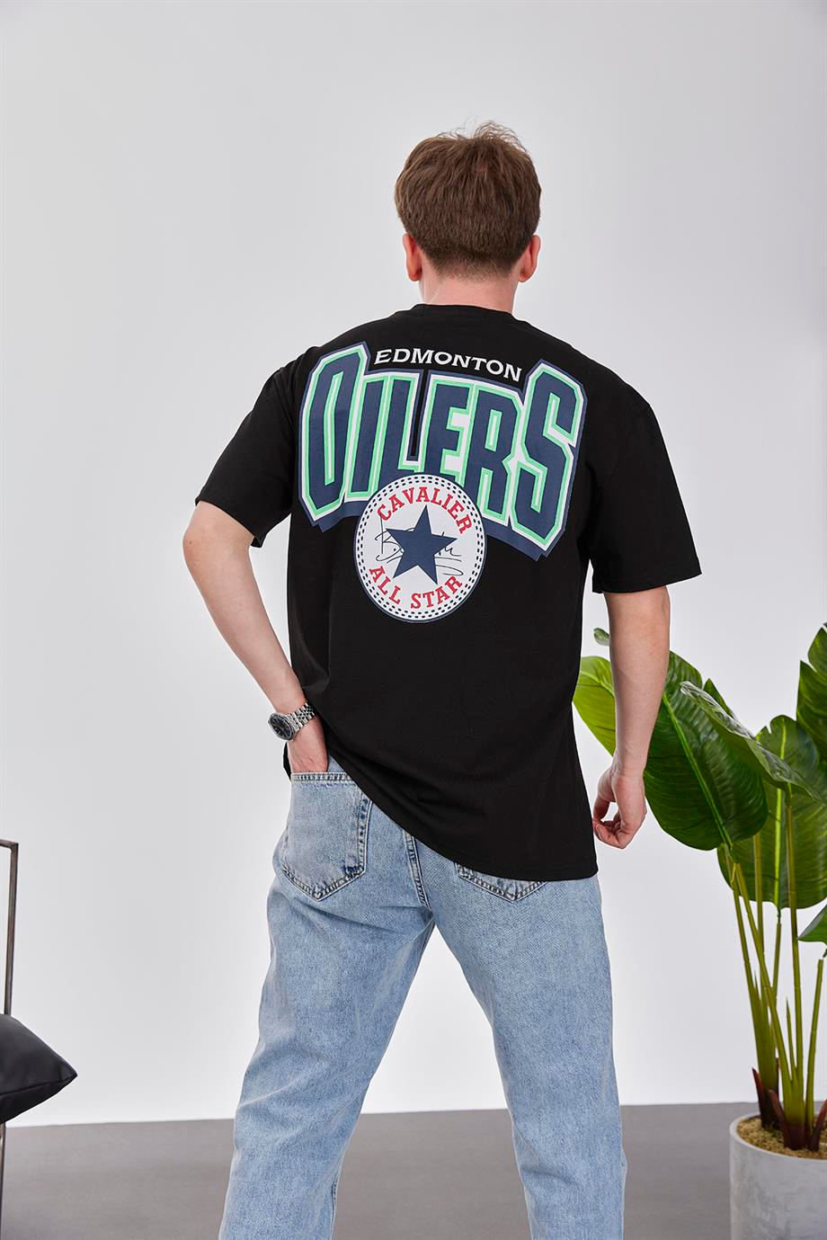 Oilers Siyah Tshirt