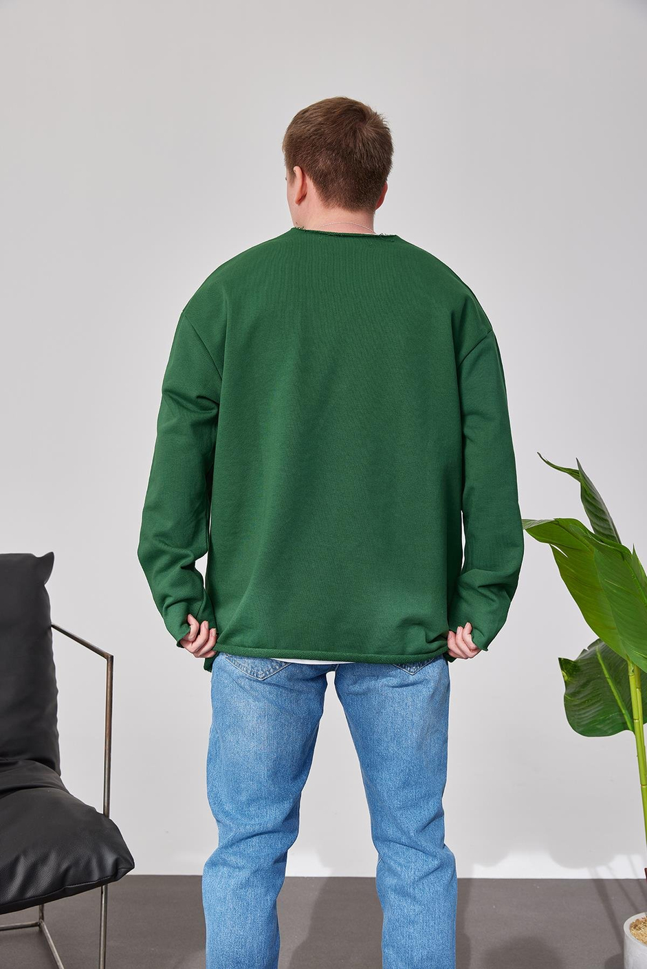 Pis Yaka Yeşil Sweatshirt