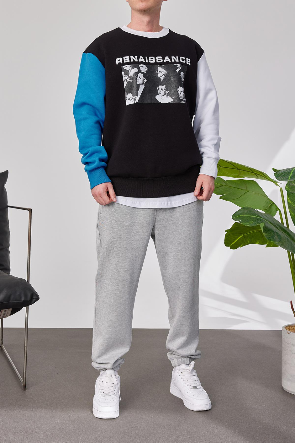 Renaissance Siyah Sweatshirt