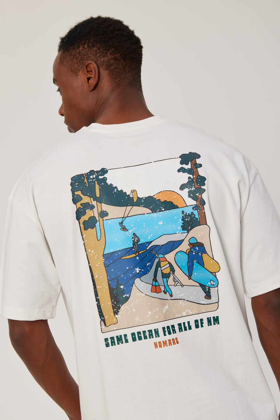 Same Ocean Yazılı Beyaz Tshirt