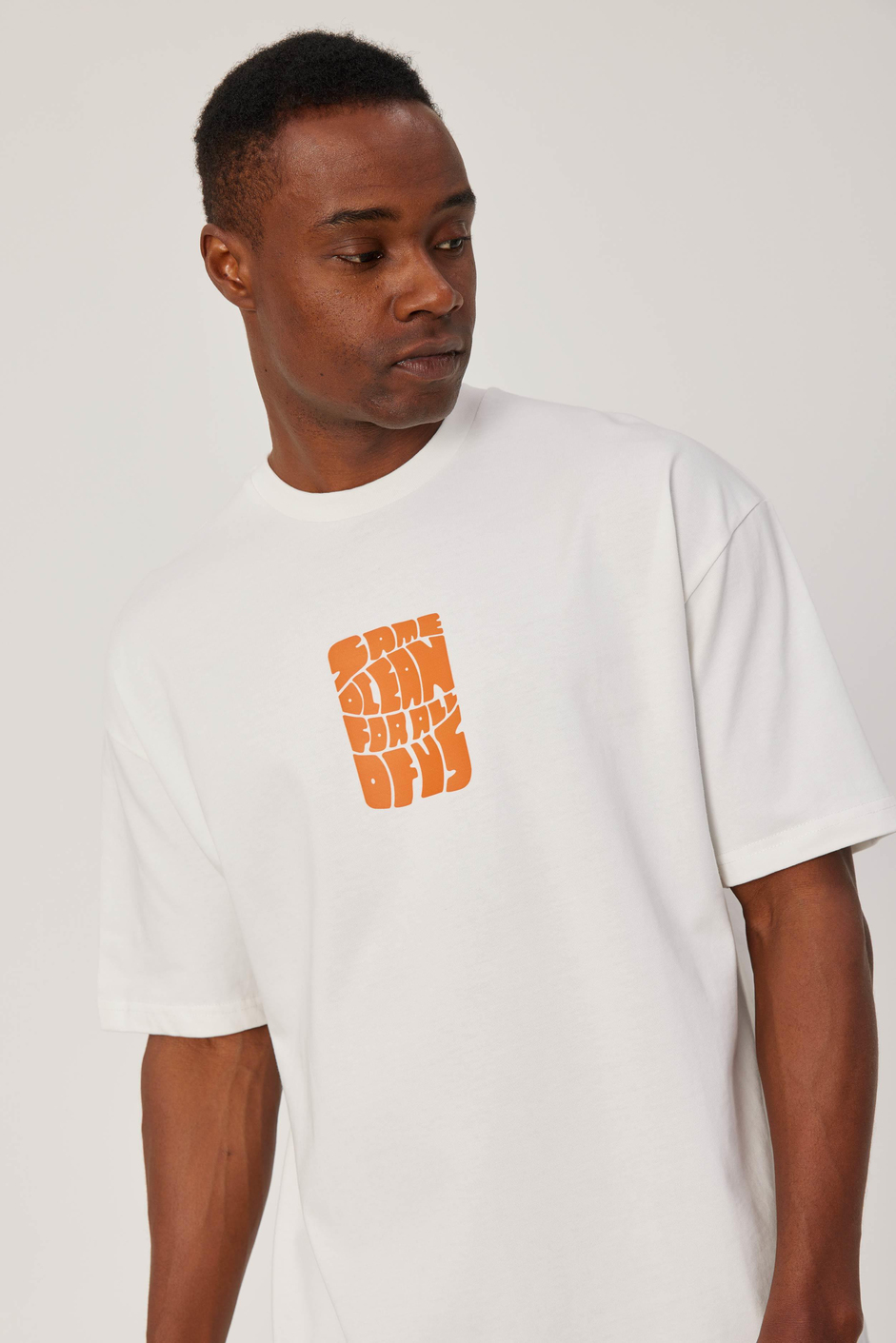 Same Ocean Yazılı Beyaz Tshirt