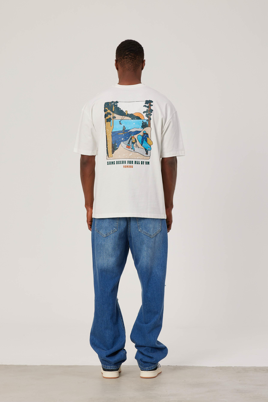 Same Ocean Yazılı Beyaz Tshirt
