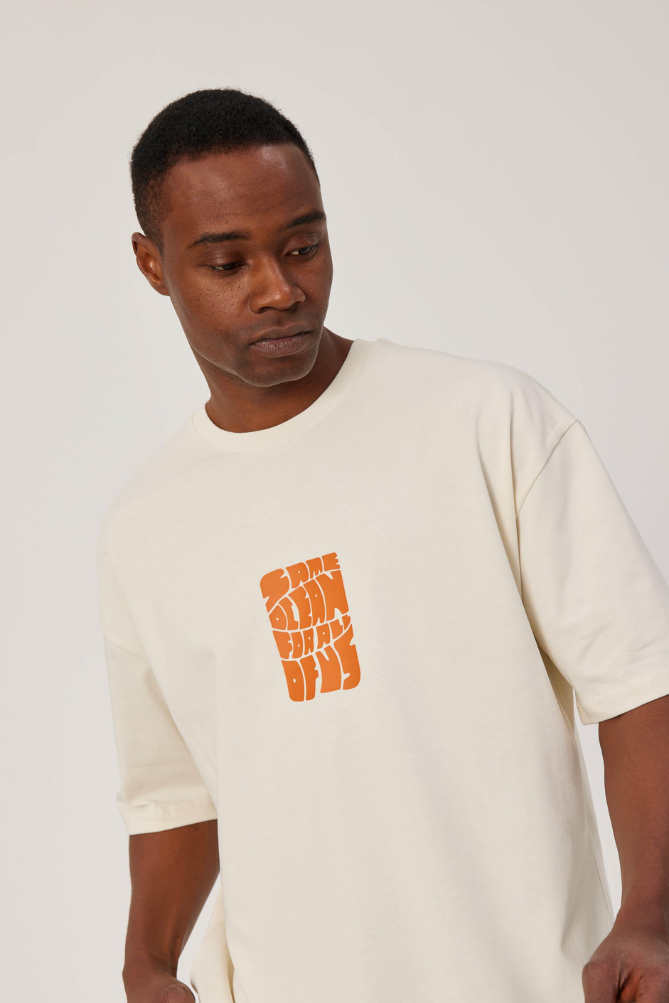 Same Ocean Yazılı Krem Tshirt