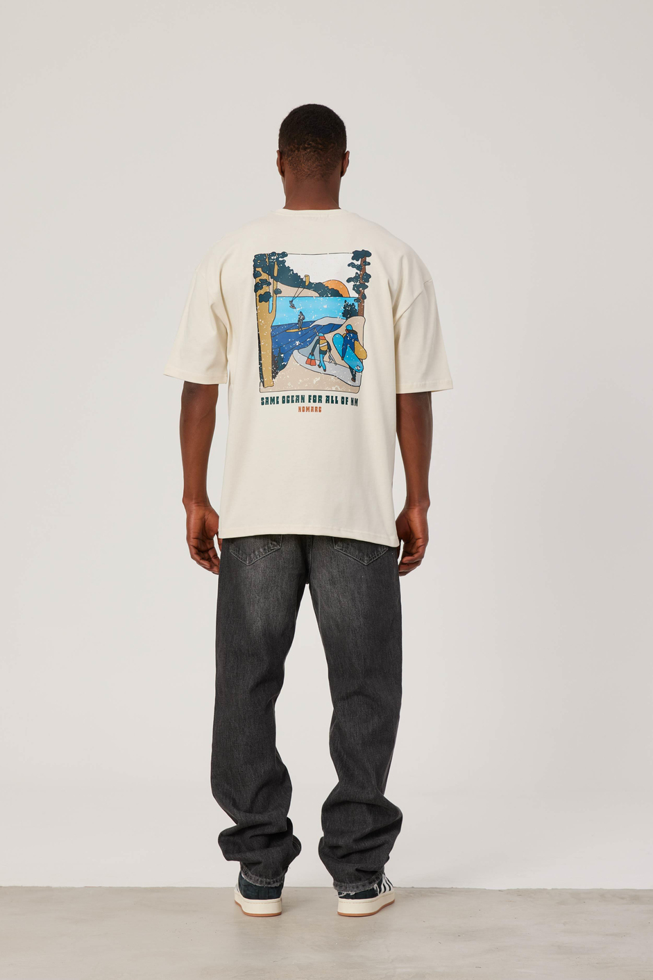 Same Ocean Yazılı Krem Tshirt
