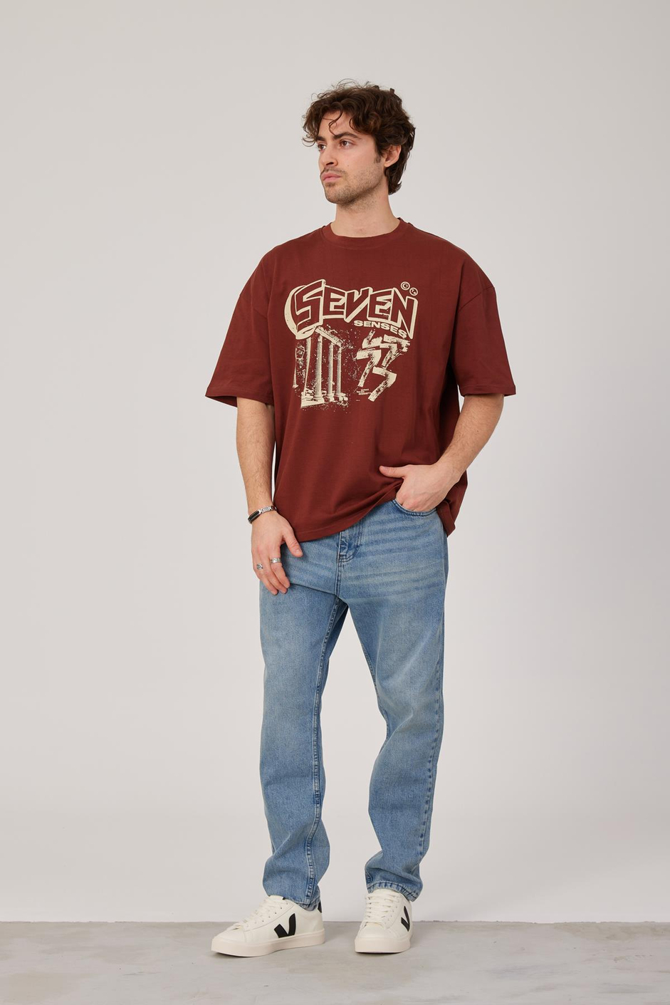 Seven Senses Bordo Tshirt