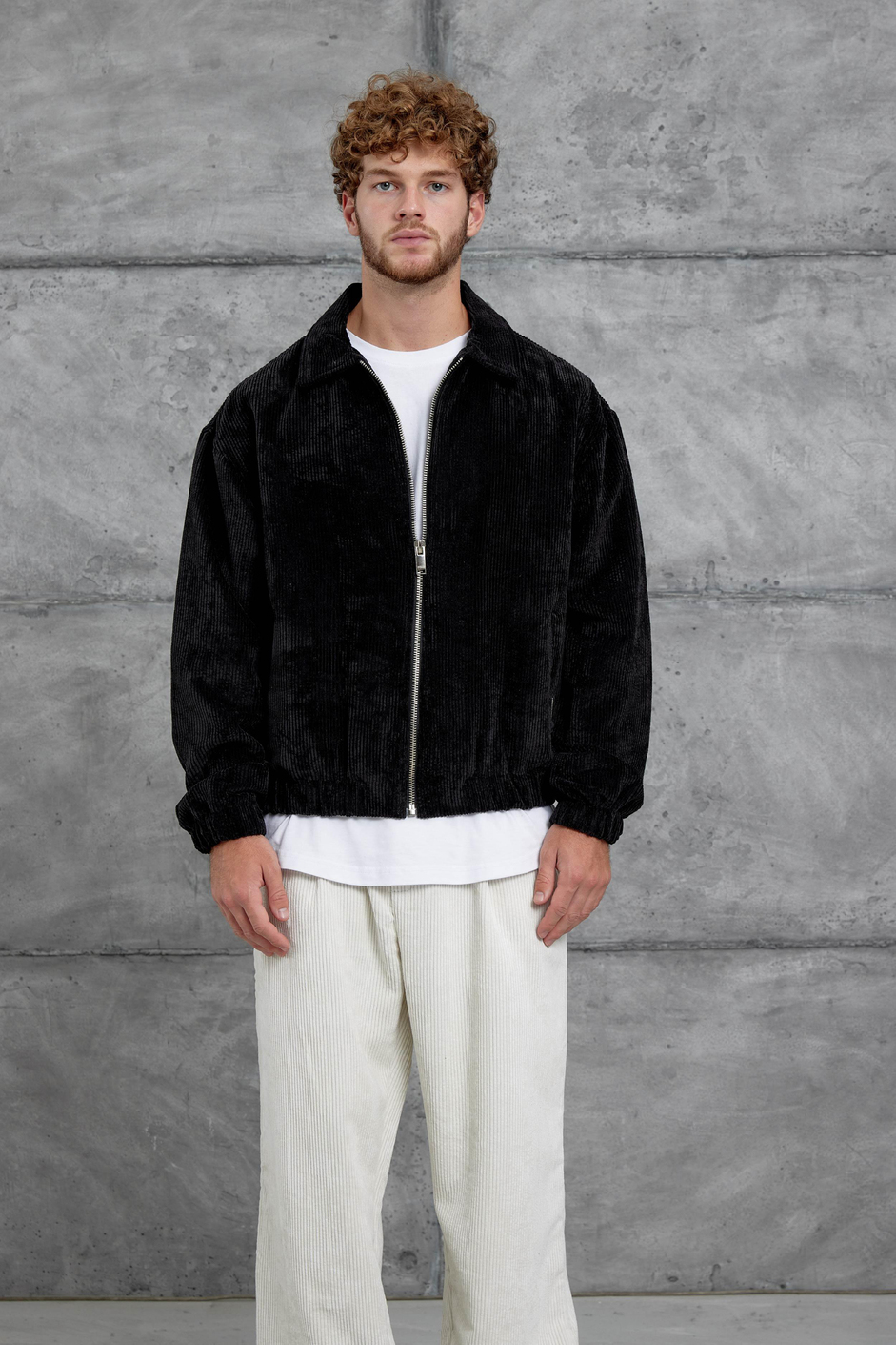 Siyah 251 Kadife Kumaş Oversize Ceket