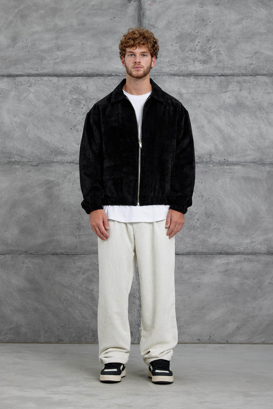 Siyah 251 Kadife Kumaş Oversize Ceket
