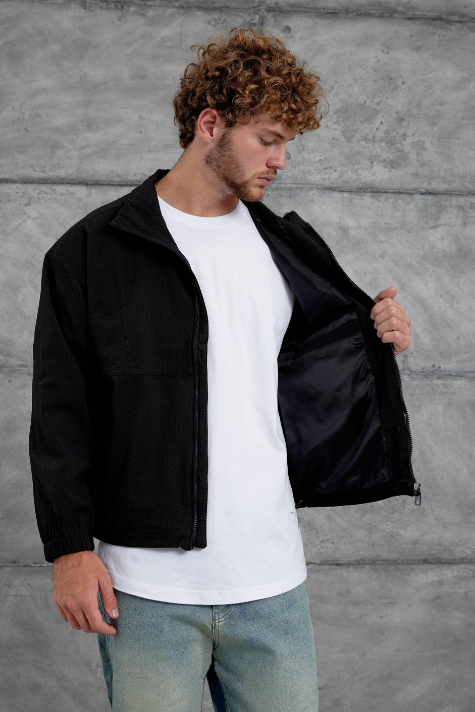 Siyah 251 Mevsimlik Oversize Ceket