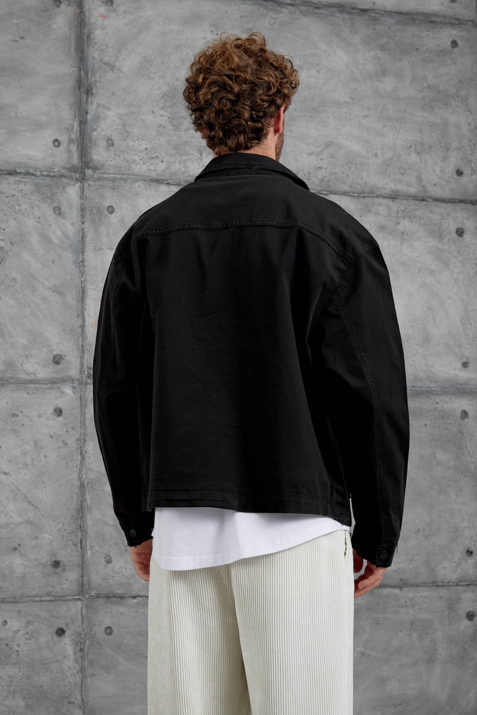 Siyah 251 Yıkamalı Oversize Ceket