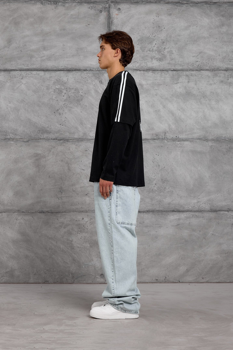 Siyah ARKA 11 BASKI SWEATSHIRT