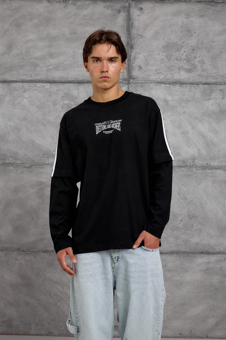 Siyah ARKA 11 BASKI SWEATSHIRT