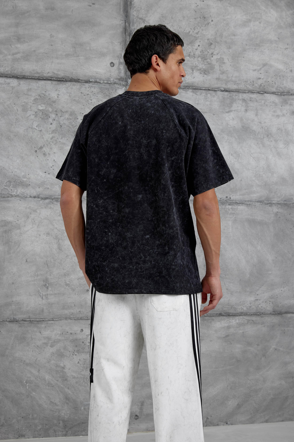 Siyah Asterpiece Yazılı Oversize Tshirt