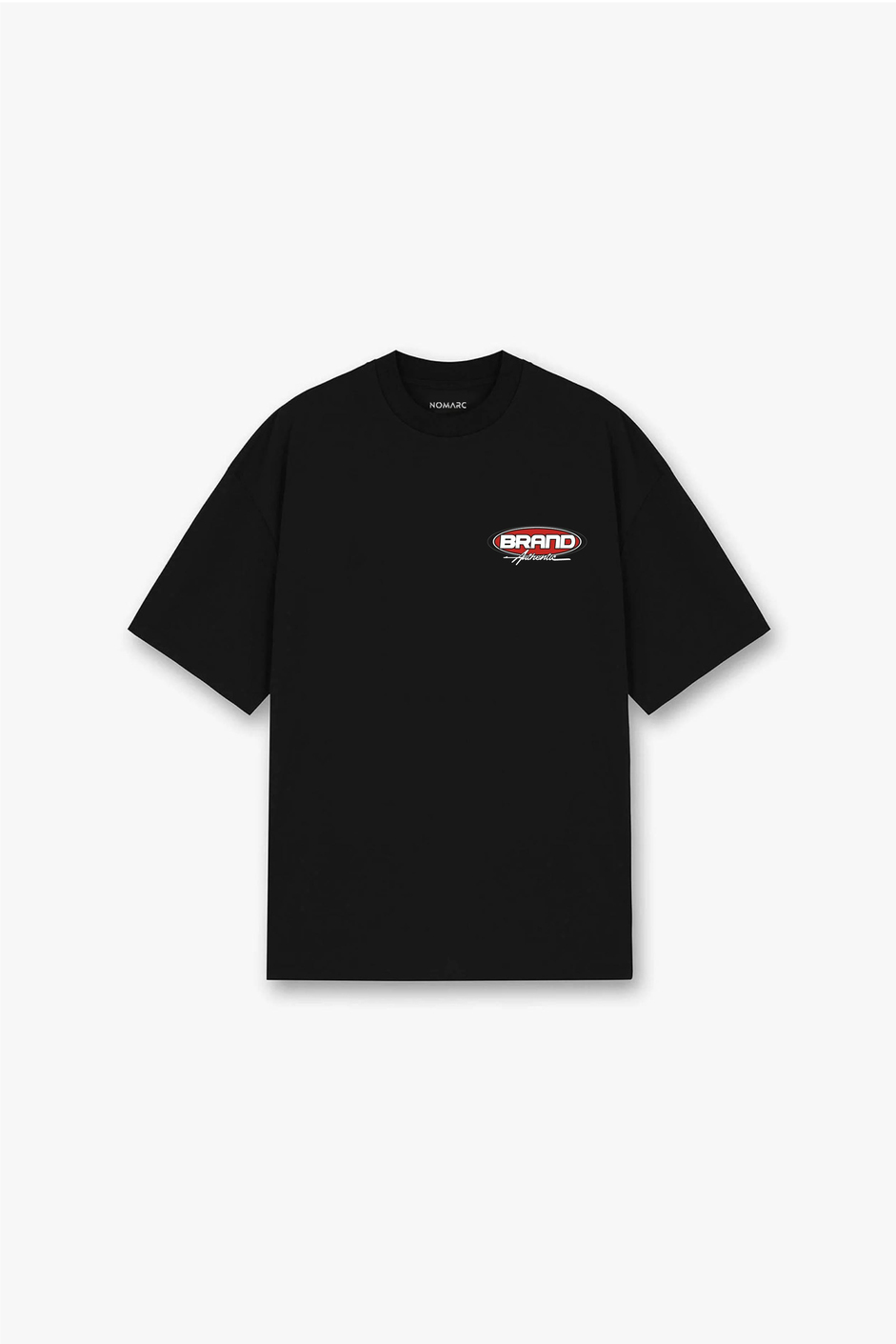 Siyah Brand Authentic Yazılı Oversize Tshirt