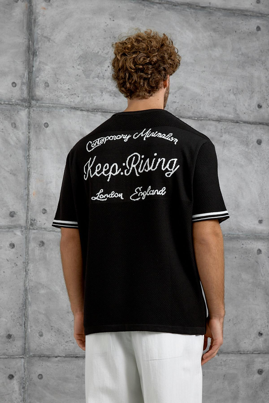 Siyah DP BİSİKLET YALA TRİKO TSHIRT