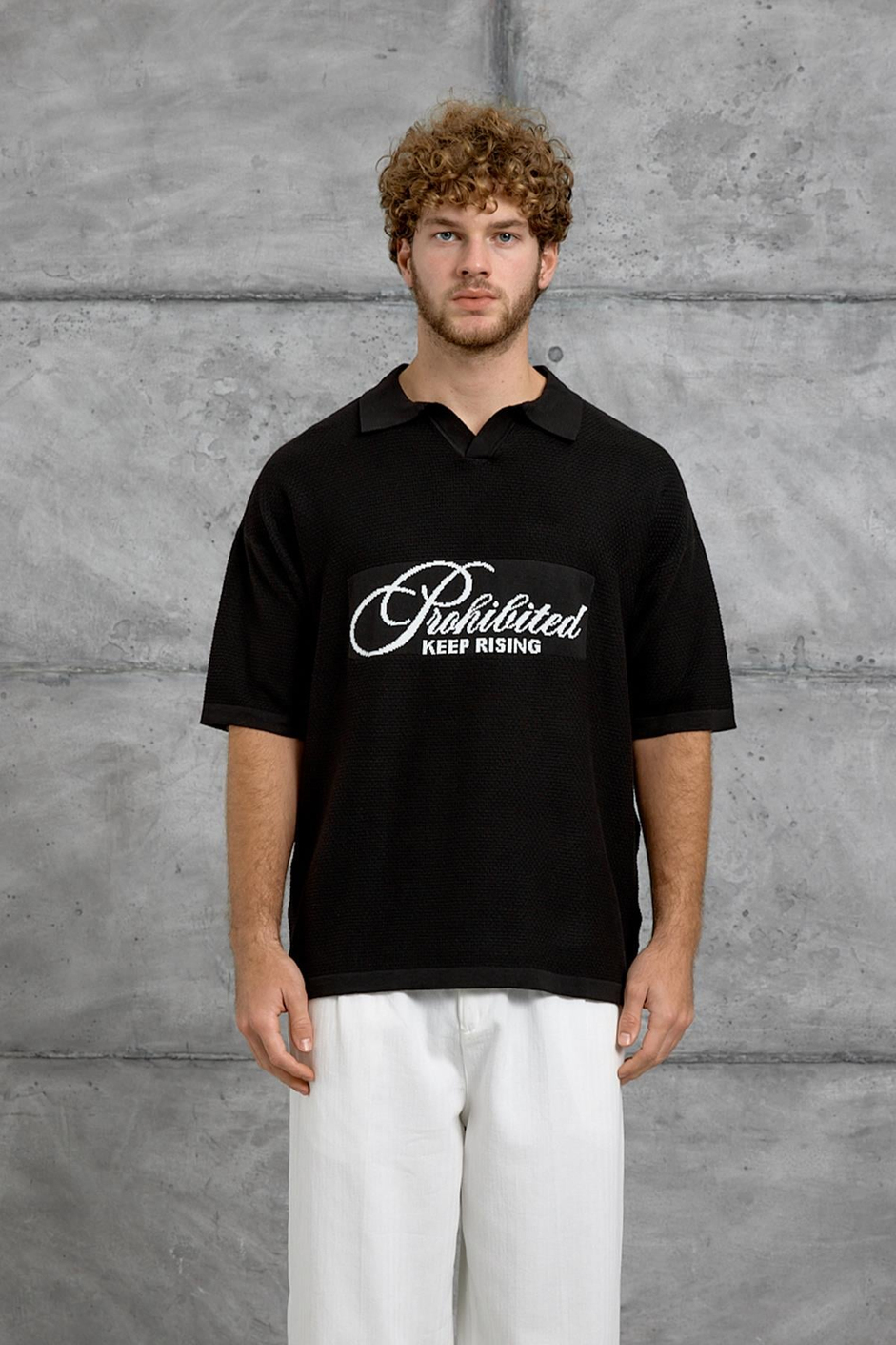 Siyah DP KEEP BAKILI TRİKO TSHIRT