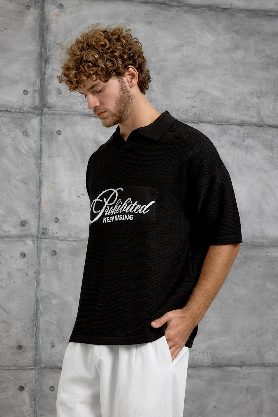 Siyah DP KEEP BAKILI TRİKO TSHIRT