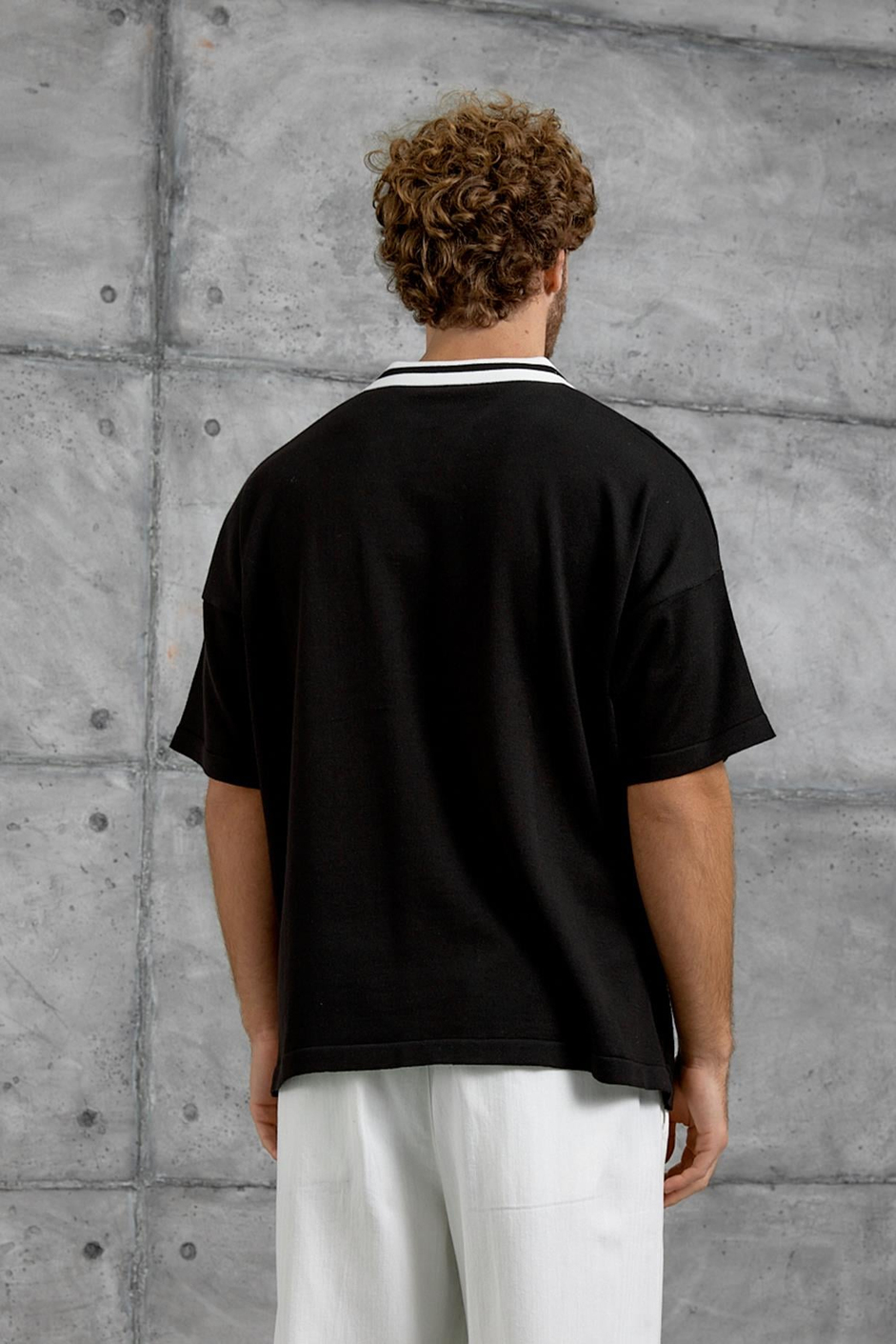 Siyah DP RISING BASKI TRİKO TSHIRT