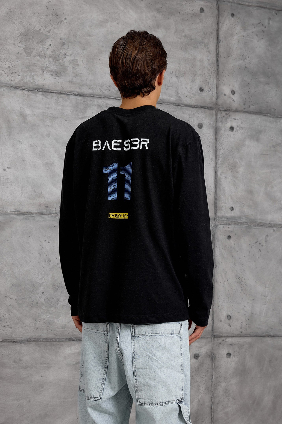 Siyah GREATNESS BASKI OVERSIZE SWEATSHIRT
