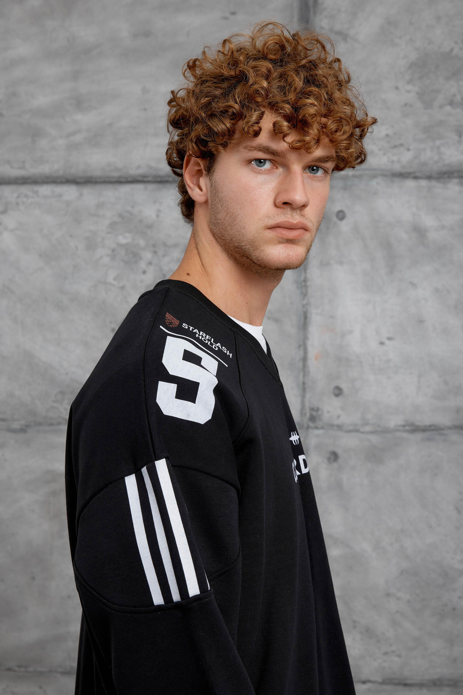 Siyah GUARDMAN BASKILI OVERSİZE SWEATSHİRT