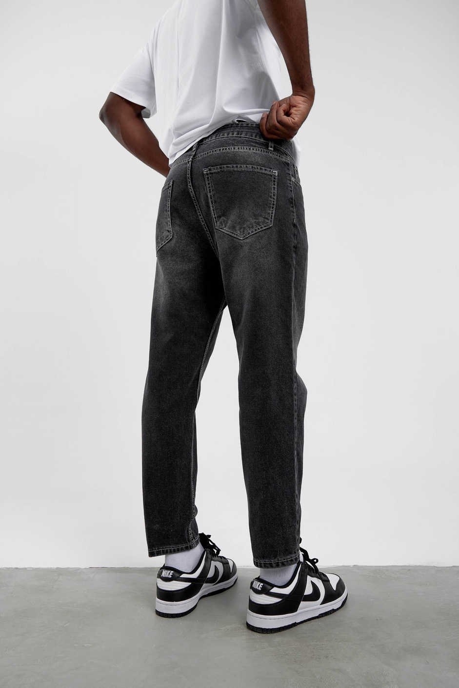 Siyah Kp-648 BF Taşlamalı Jean