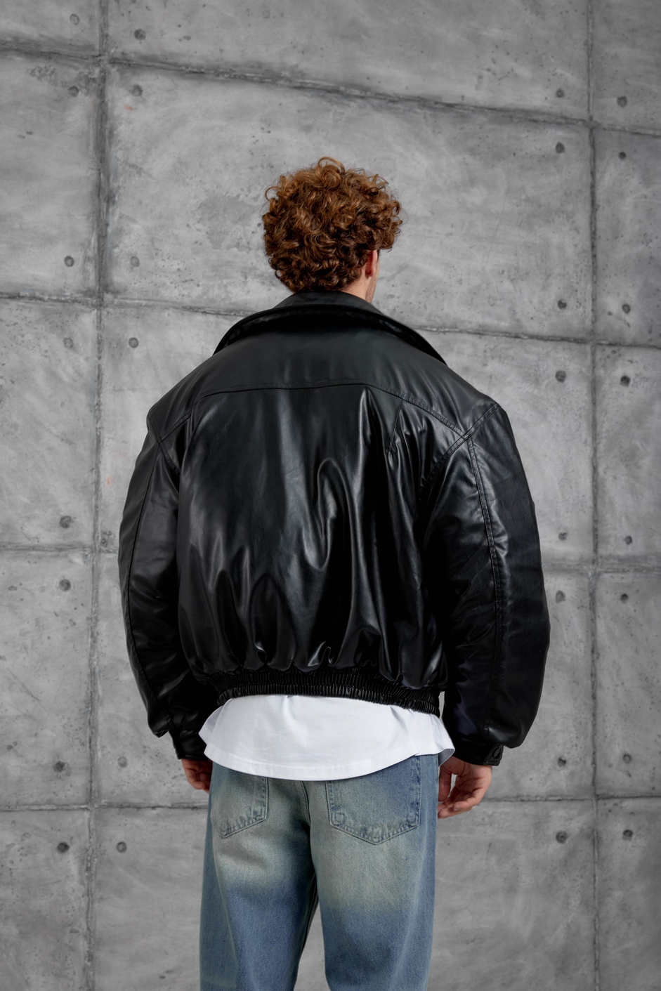 Siyah LNS OVERSİZE BOMBER CEKET