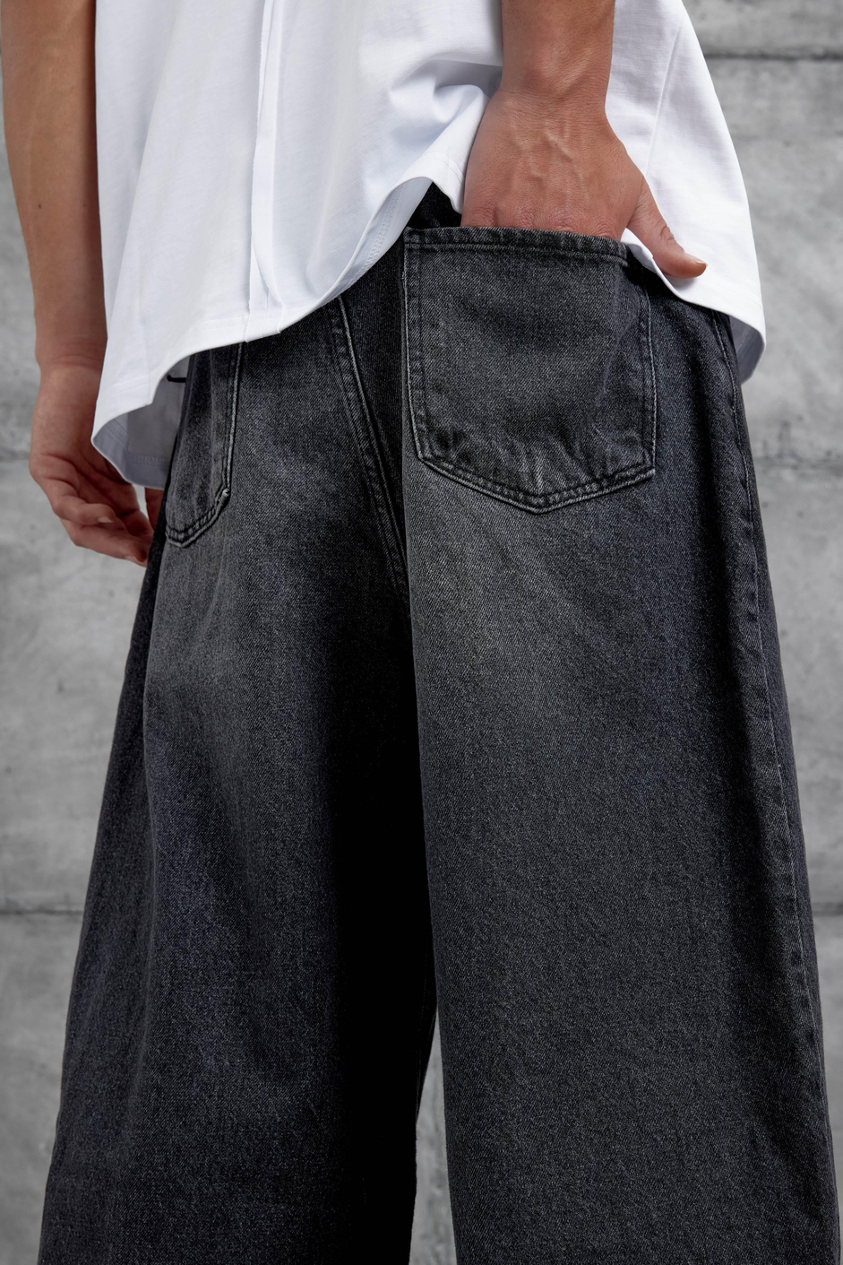 Siyah MB Relax Baggy Jean