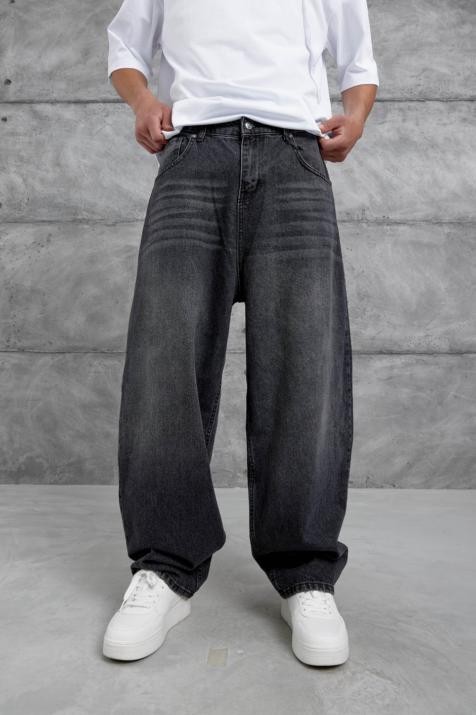 Siyah MB Relax Baggy Jean