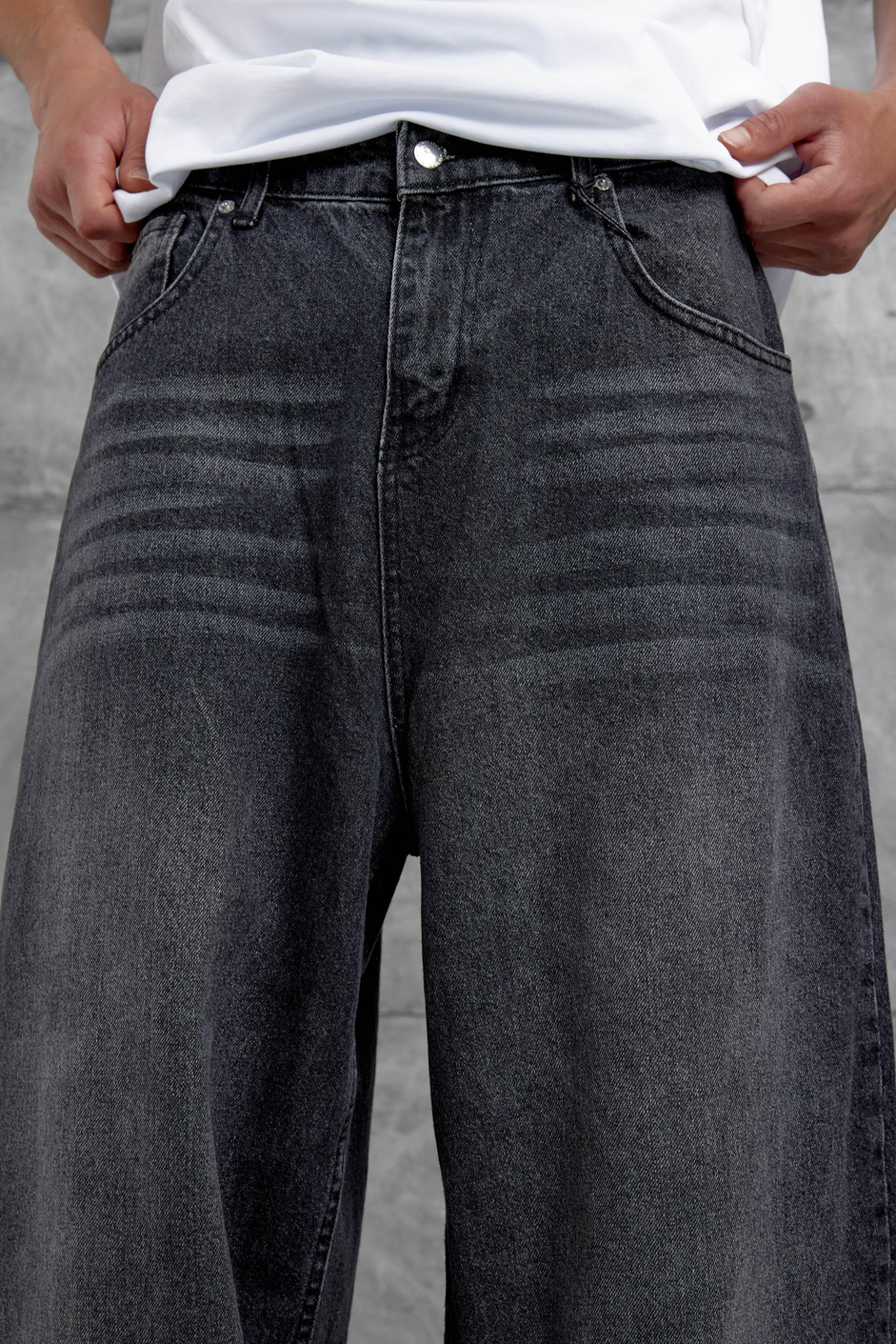 Siyah MB Relax Baggy Jean