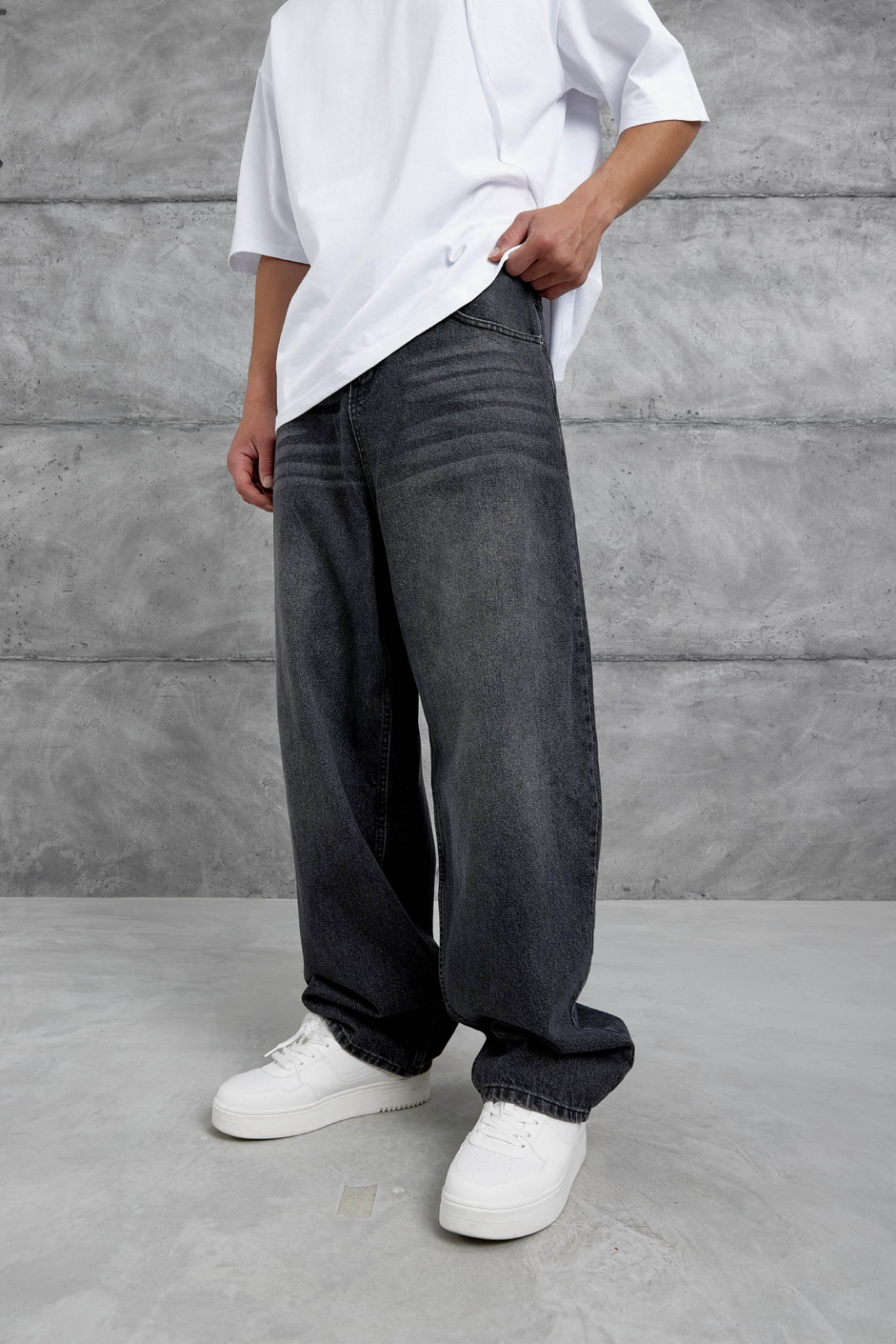 Siyah MB Relax Baggy Jean