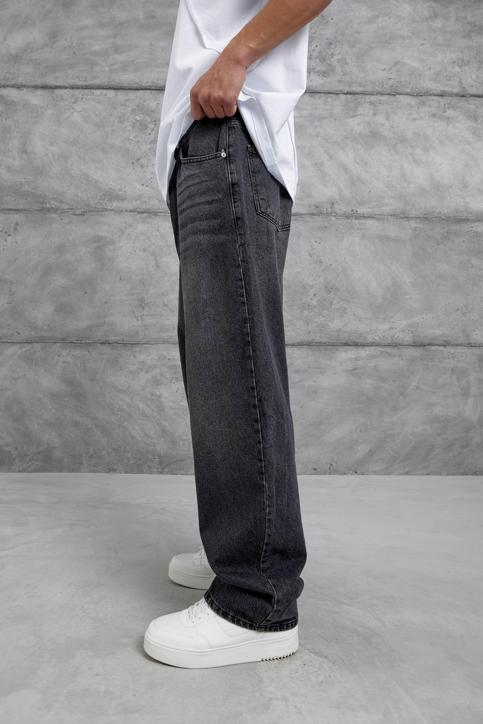 Siyah MB Relax Baggy Jean