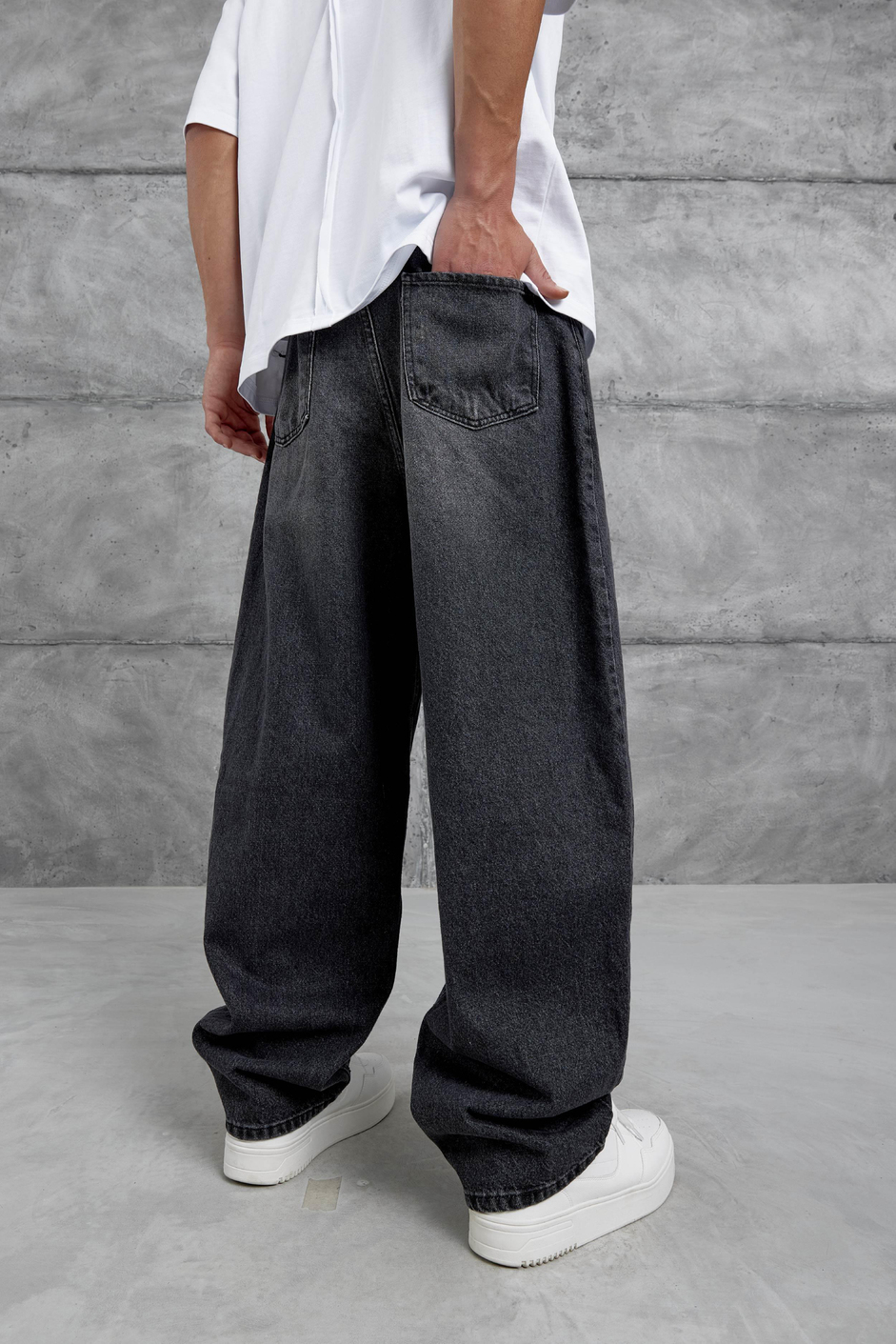 Siyah MB Relax Baggy Jean