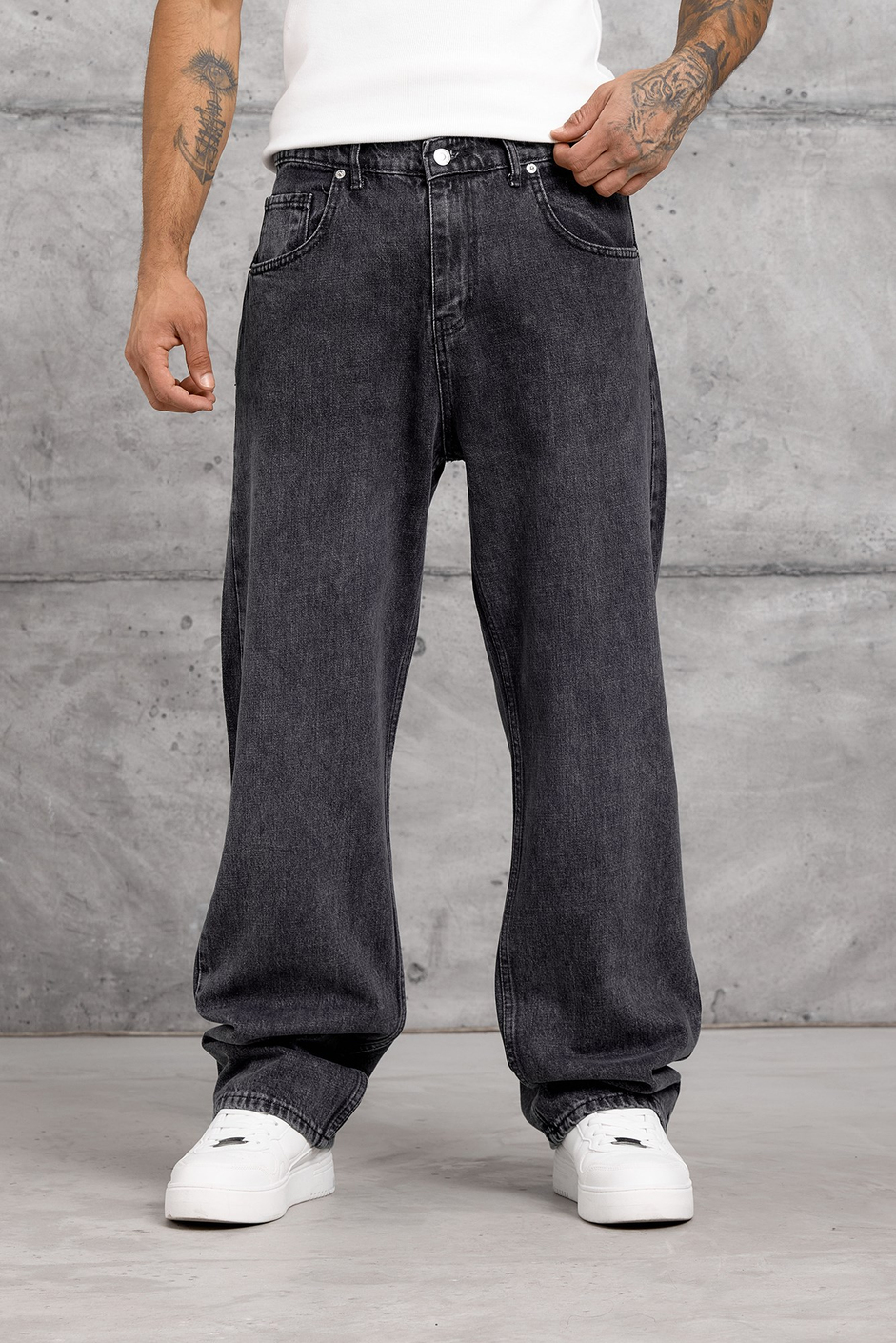 Siyah MOBB BAGGY JEAN