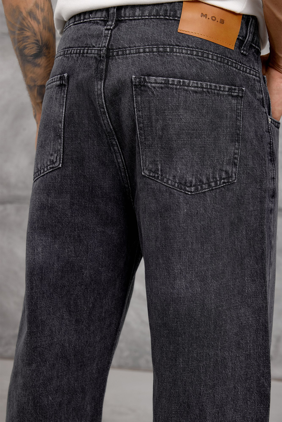Siyah MOBB BAGGY JEAN