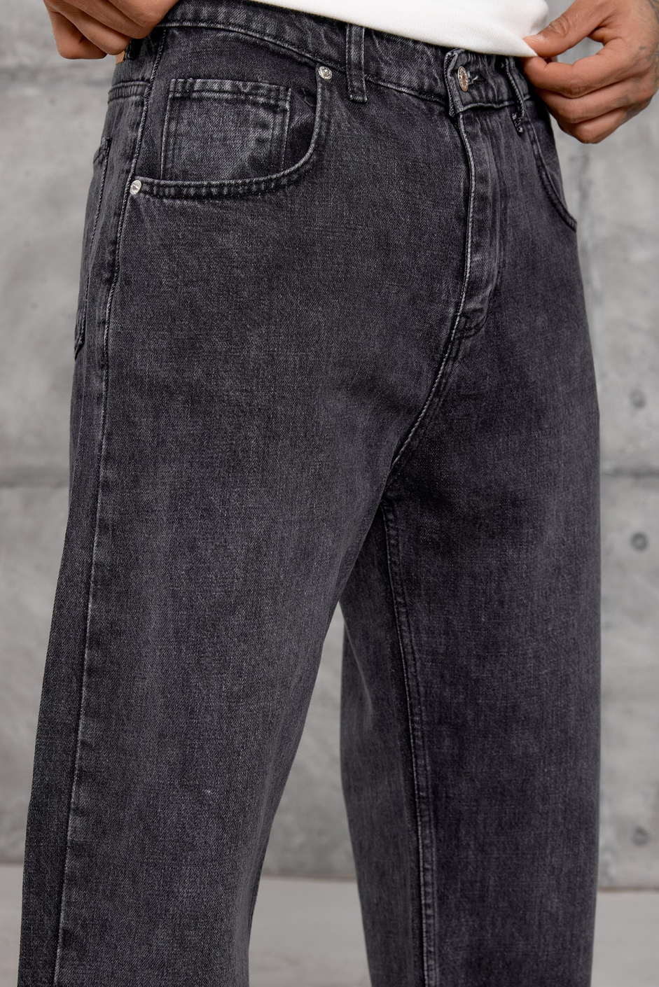 Siyah MOBB BAGGY JEAN