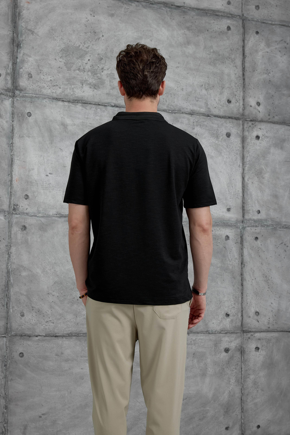 Siyah Mrk Polo Yaka  Tshirt