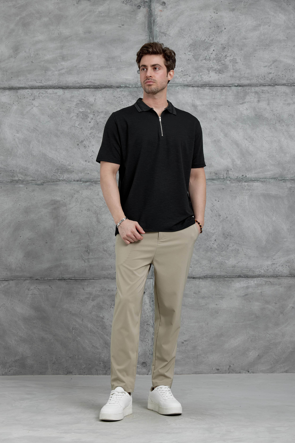 Siyah Mrk Polo Yaka  Tshirt