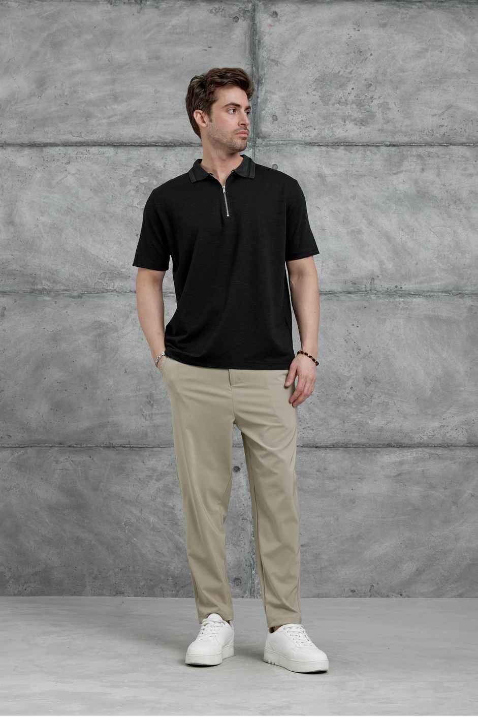 Siyah Mrk Polo Yaka  Tshirt