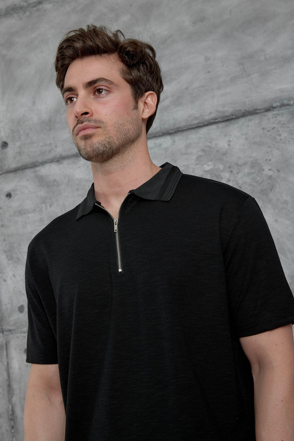 Siyah Mrk Polo Yaka  Tshirt