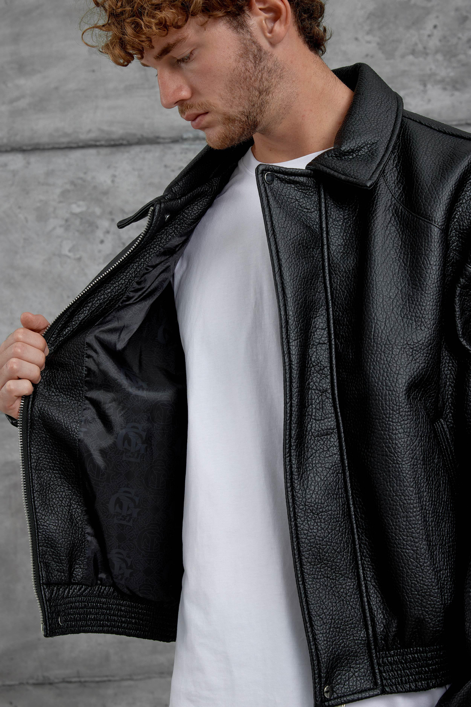 Siyah Nmrc Oversize Deri Ceket