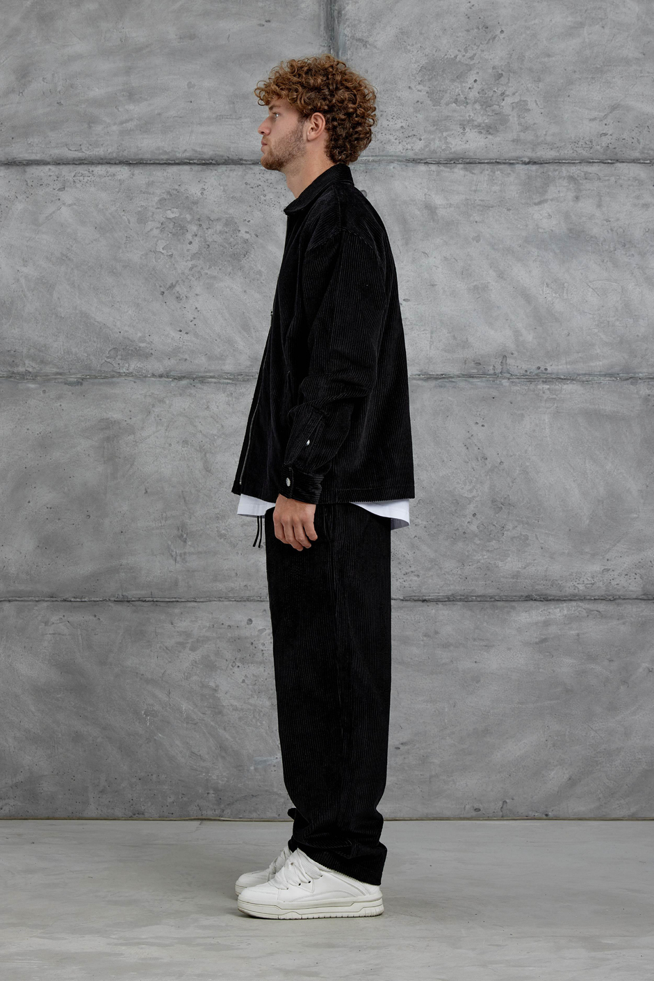 Siyah Nmrc Oversize Kadife Takım