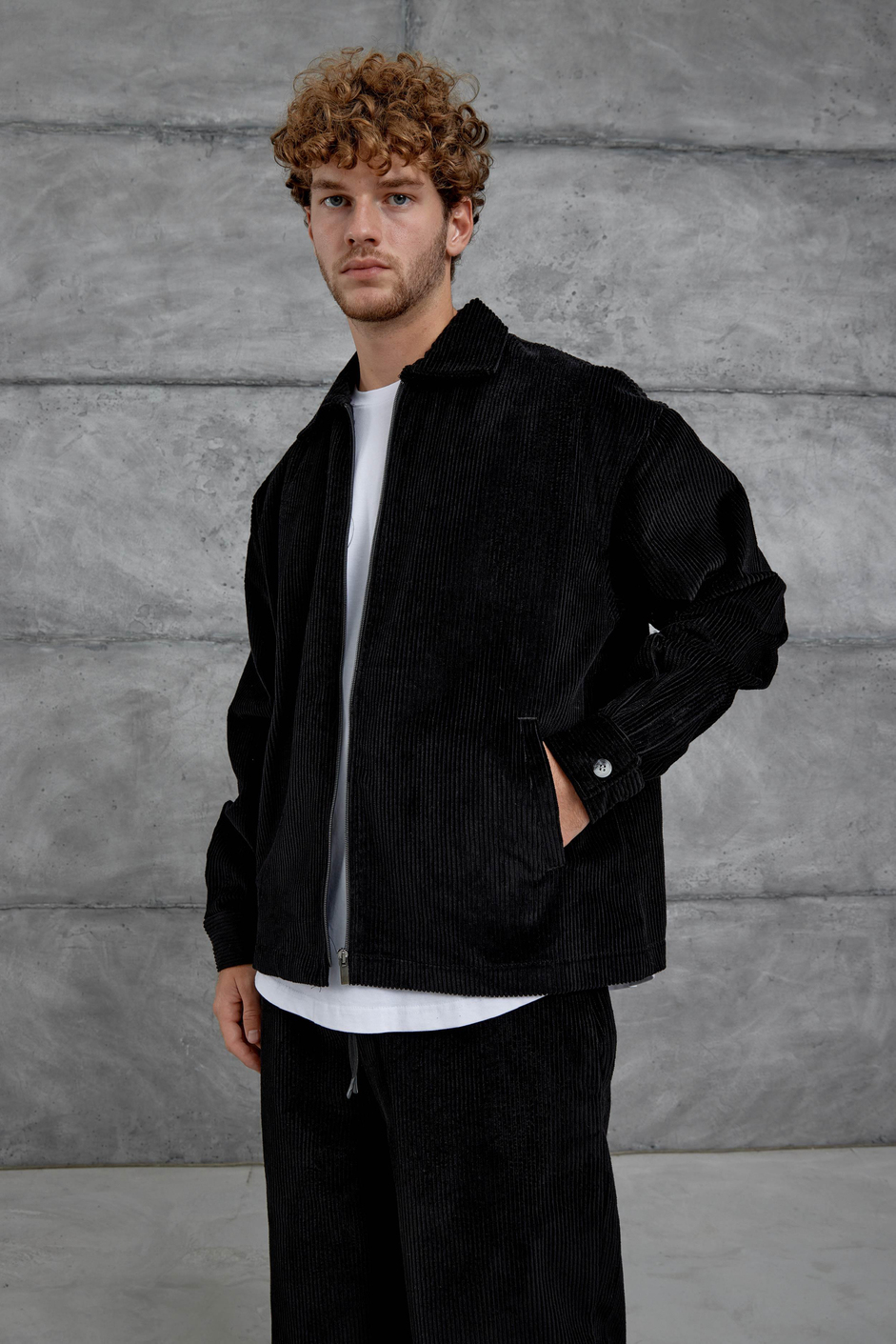 Siyah Nmrc Oversize Kadife Takım