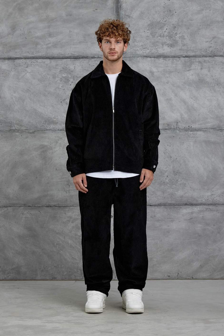 Siyah Nmrc Oversize Kadife Takım